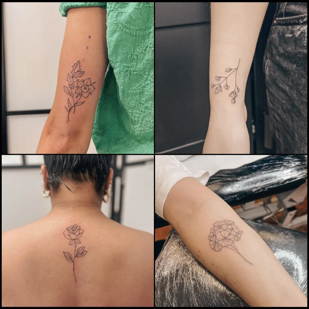 La-signification-des-fleurs-en-tatouage Kawaii Place piercing