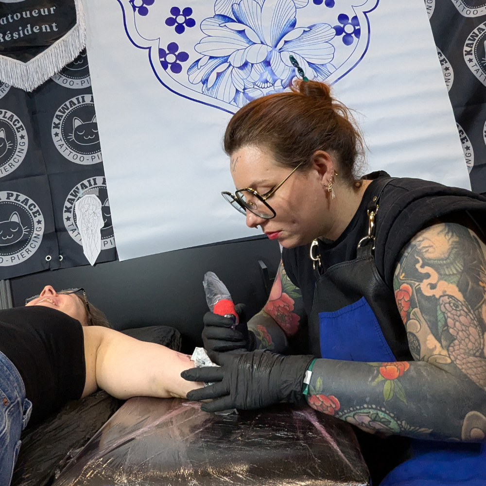 Tattoo Flash par Kimi Duck Kawaii Place piercing