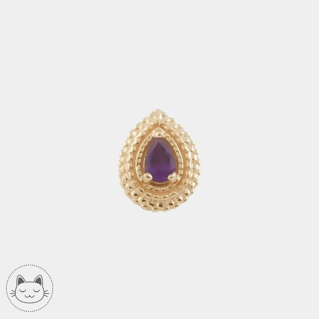 BVLA - Mini Afghan Pear - Amethyste - Kawaii Place piercing
