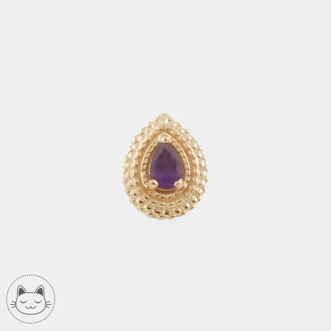 BVLA - Mini Afghan Pear - Amethyste - Kawaii Place piercing