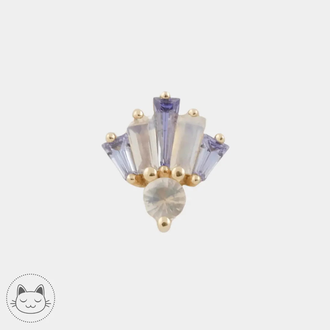 BVLA - Love Drunk - Tanzanite et Pierre de lune arc en ciel - Kawaii Place piercing