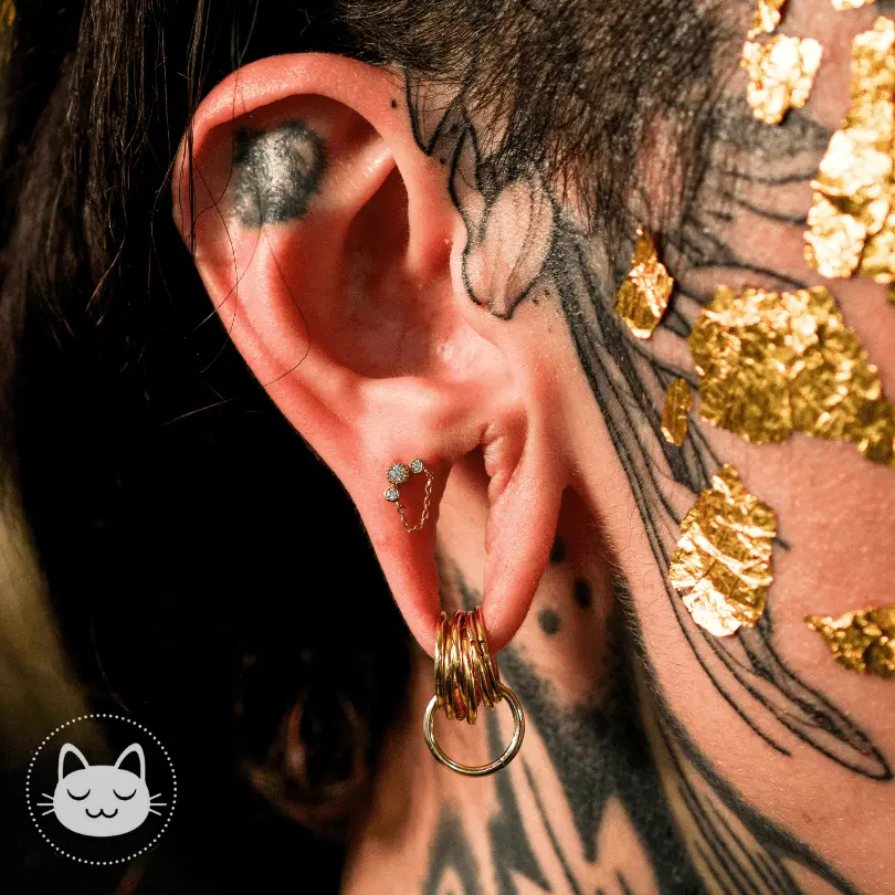 Buddha Jewelry - Halston - Zircons Blancs - Kawaii Place piercing