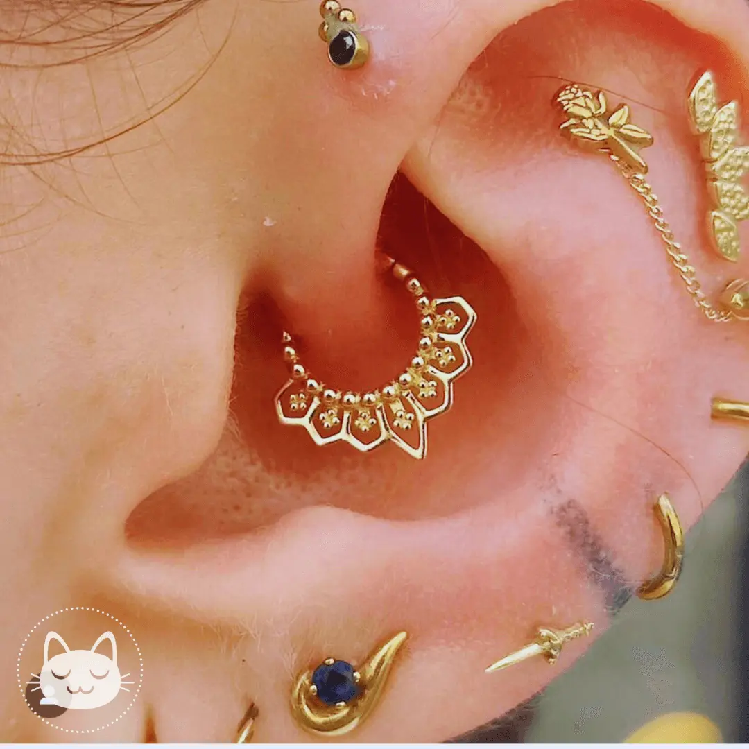 Naga - Clicker NG04 - Or rose - Kawaii Place piercing