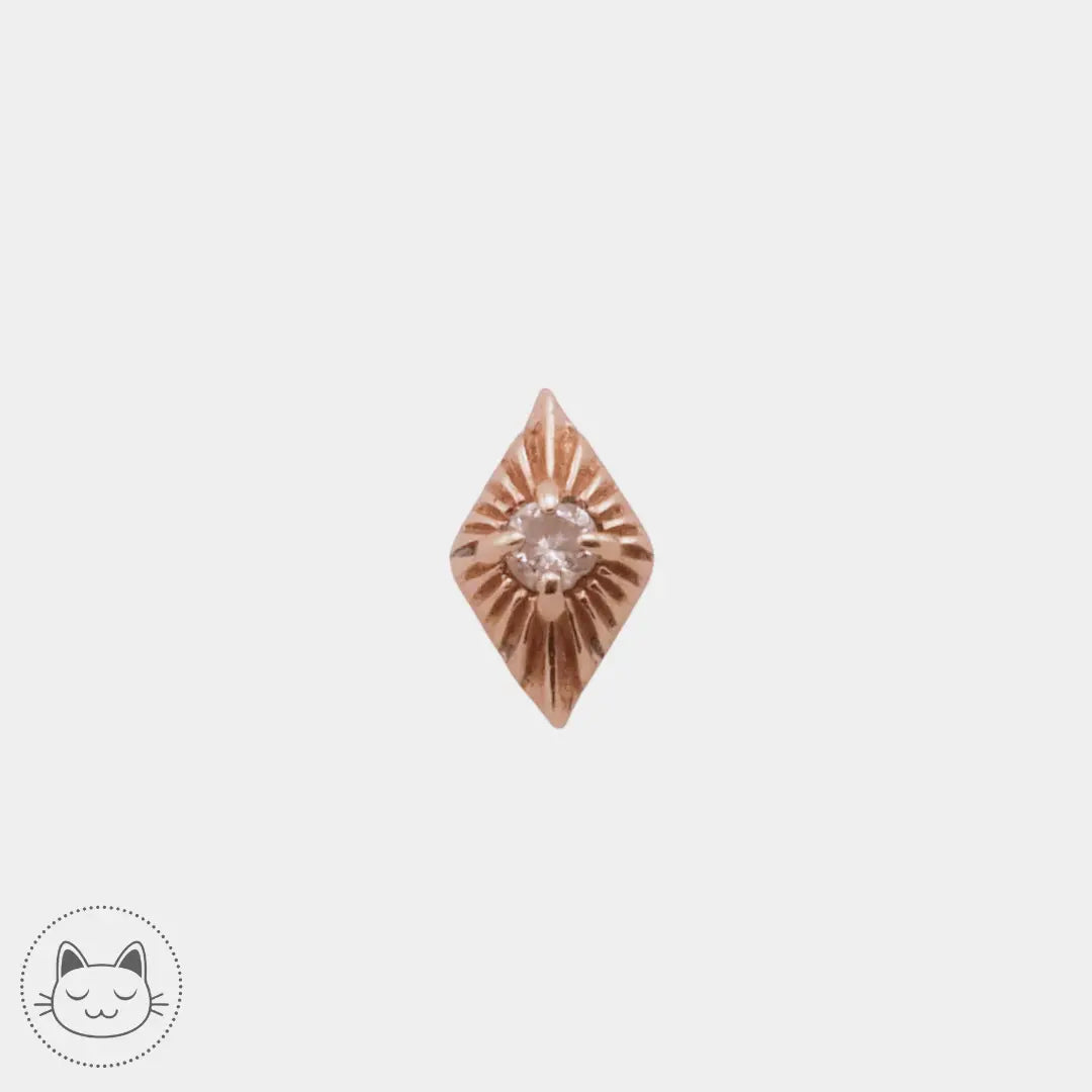 Sacred Symbols - D58 - Zircon blanc Kawaii Place piercing