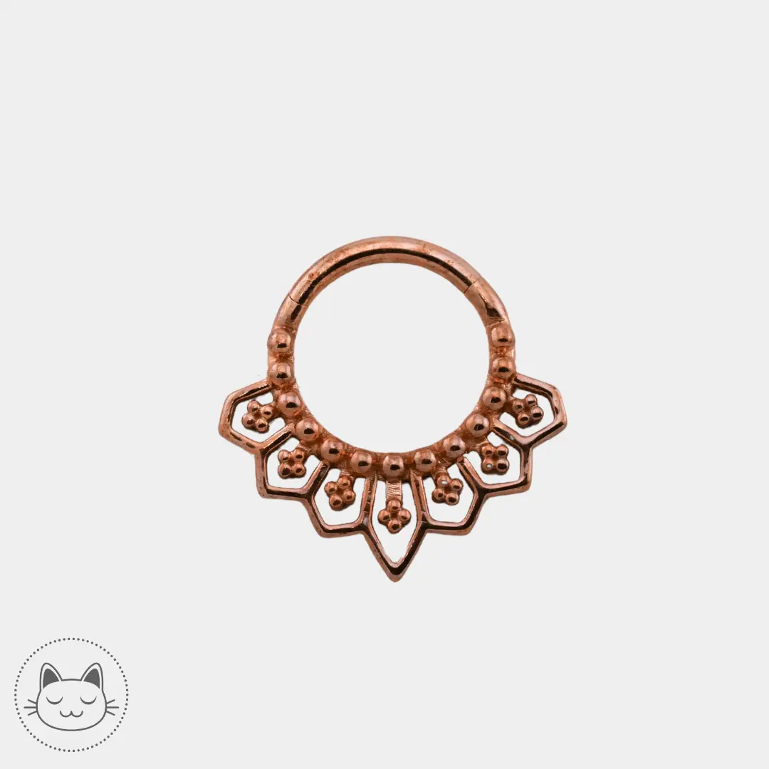 Naga - Clicker NG04 - Or rose - Kawaii Place piercing