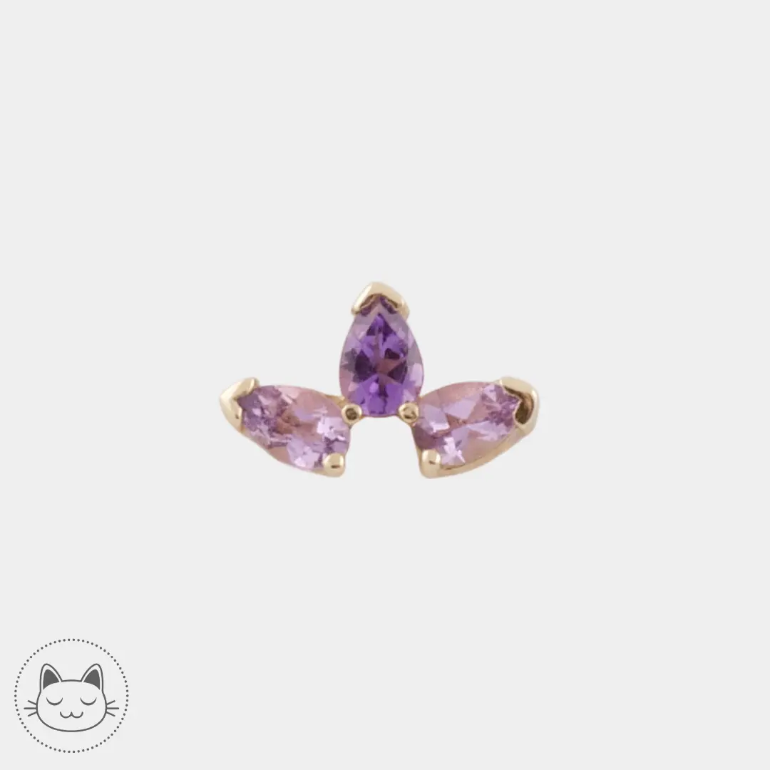 BVLA - Marquise - Améthystes - Kawaii Place piercing