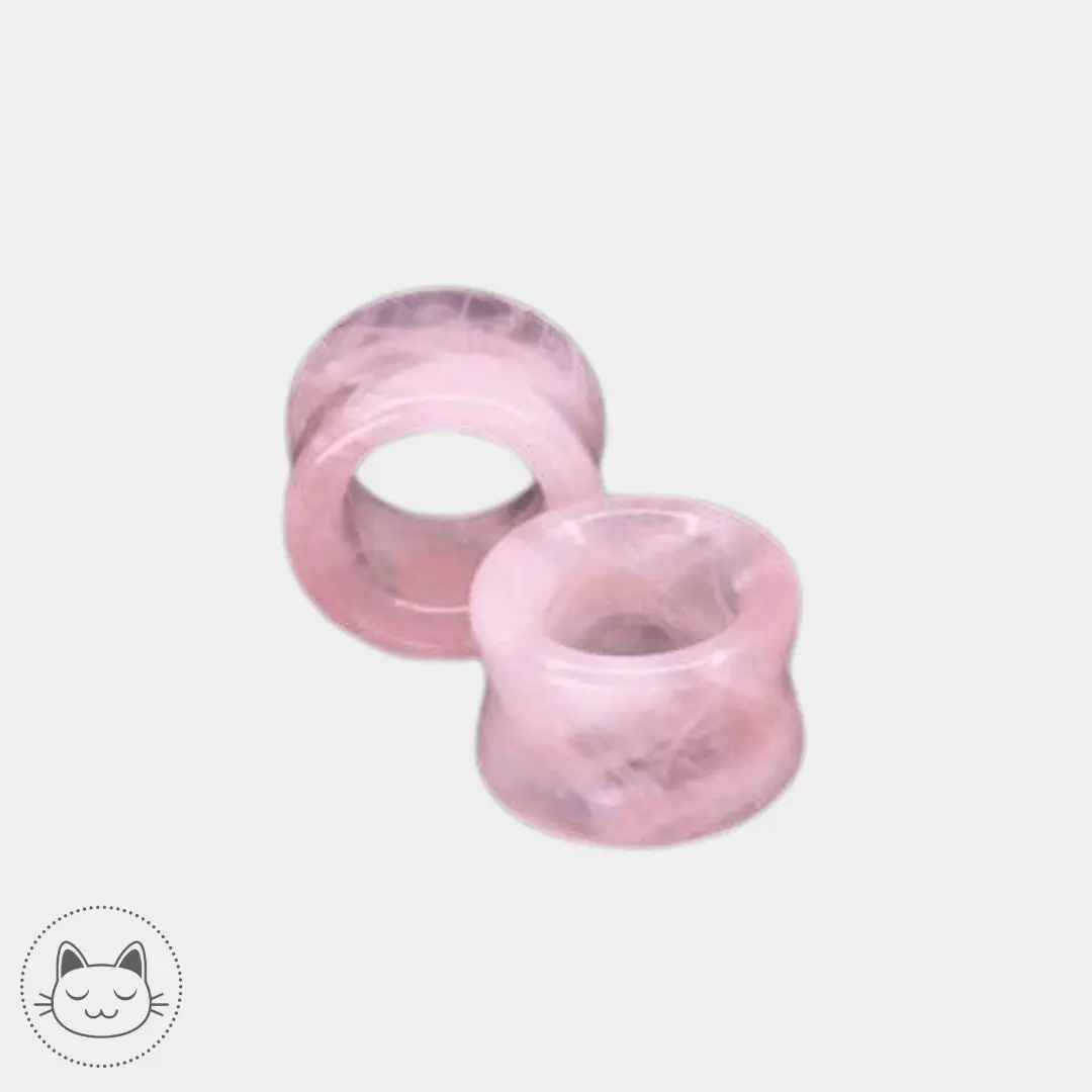 Naga - Tunnel - Quartz Rose - Kawaii Place piercing