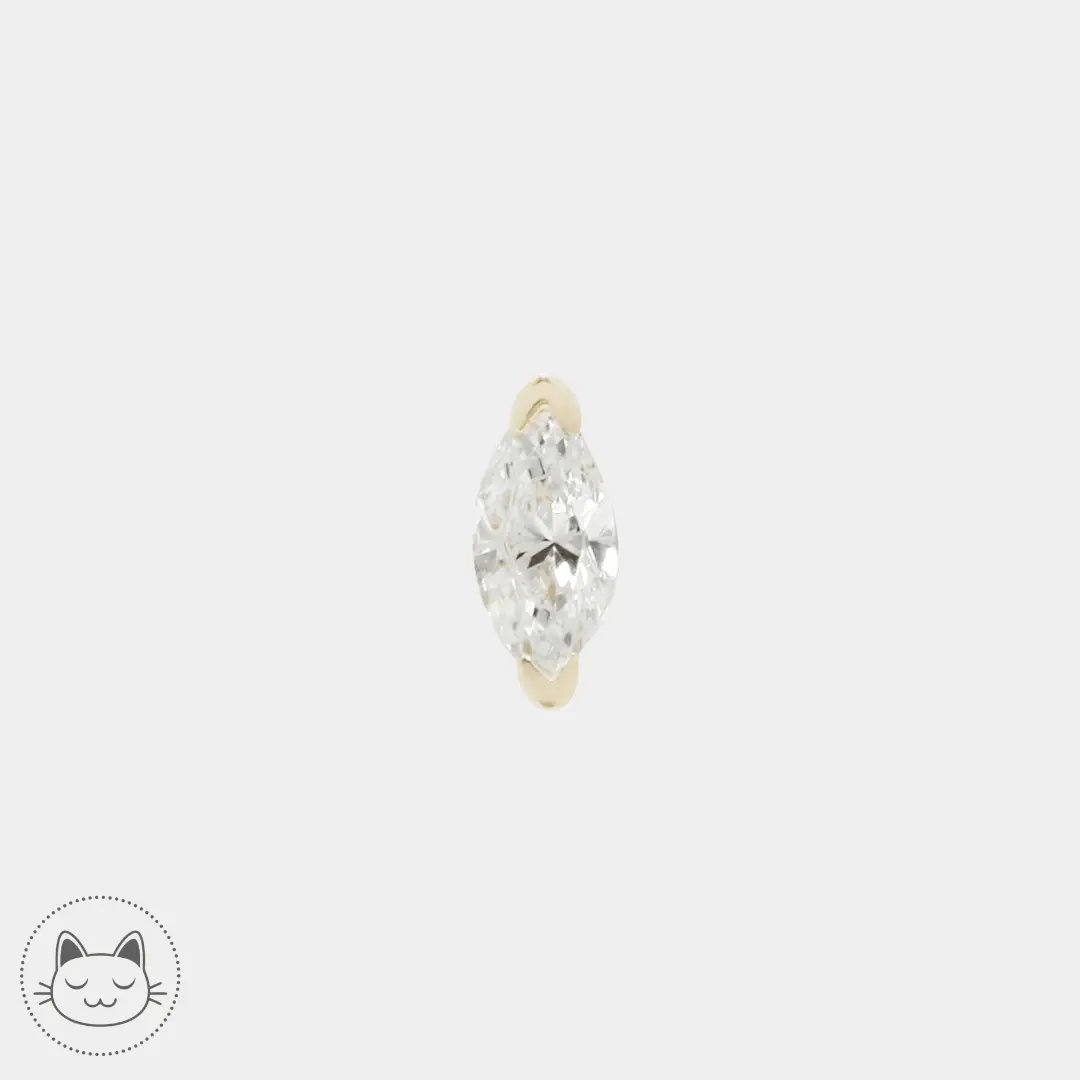 Buddha Jewelry - Zuri - Zircon blanc - Kawaii Place piercing