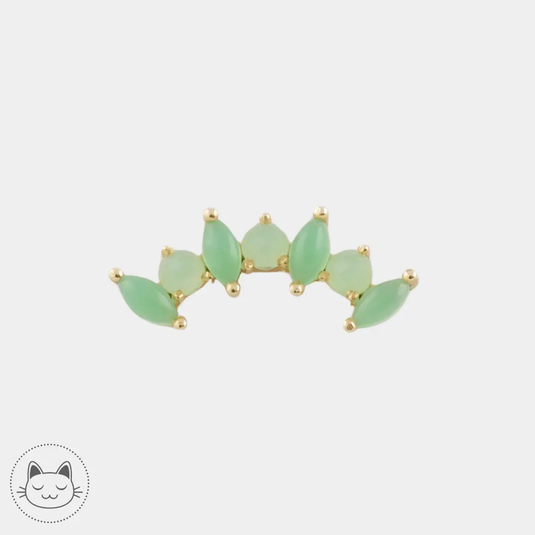 BVLA - Sara - Chrysoprases - Kawaii Place piercing