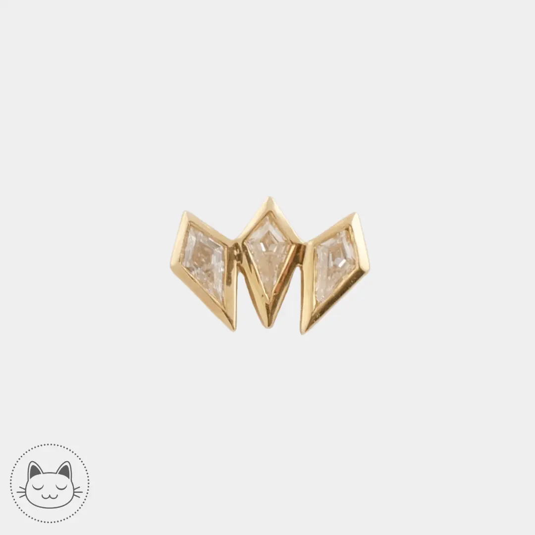 BVLA - Sweetest Gift - Zircons blancs - Kawaii Place piercing