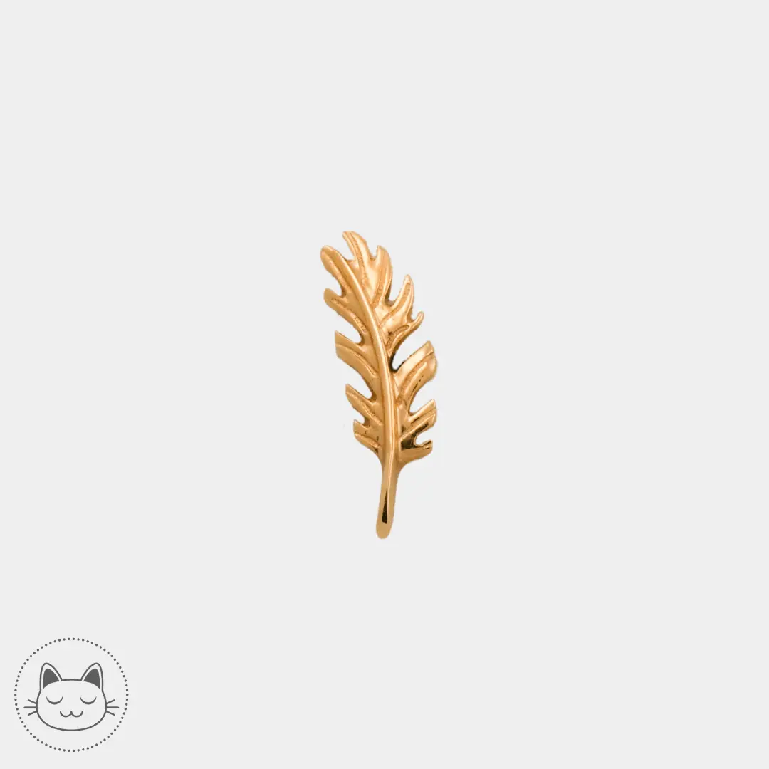 Auris- Petite plume "Phoenix" - Kawaii Place piercing