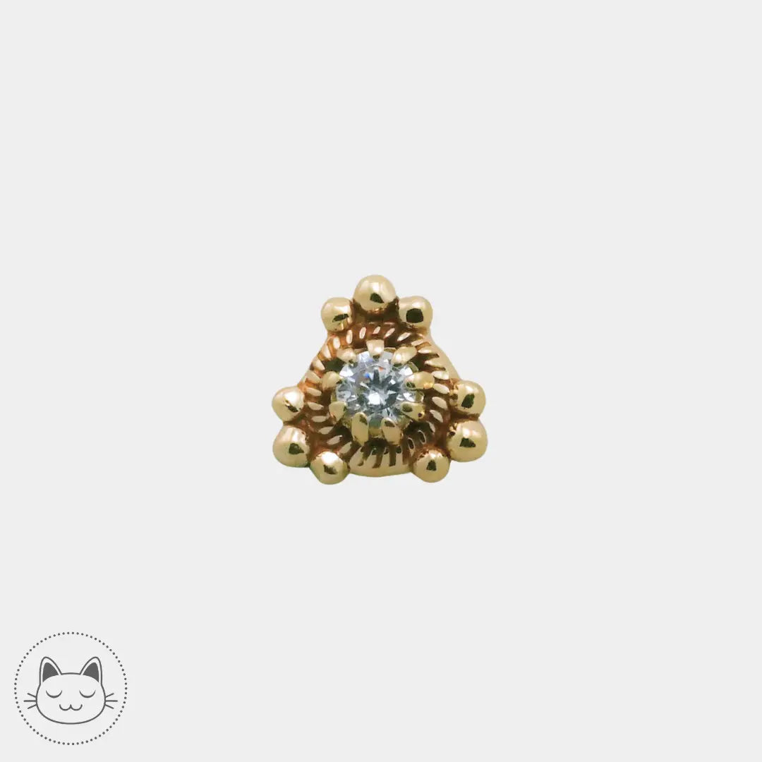 Sacred Symbols - D34- Zircon Blanc Kawaii Place piercing