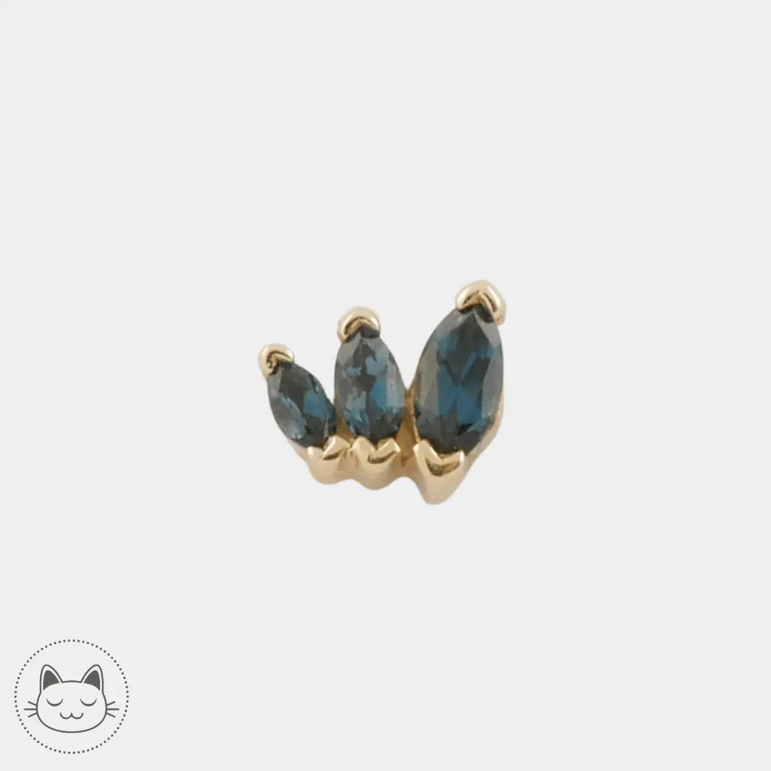 BVLA - Tiny French Kiss - Saphirs - Kawaii Place piercing