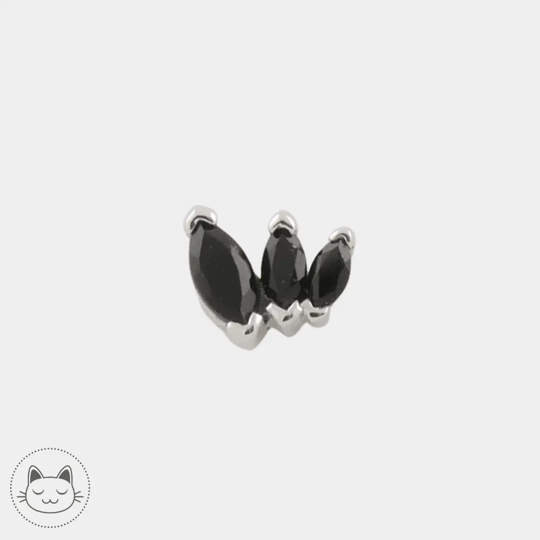 BVLA - Tiny French Kiss - Onyx - Kawaii Place piercing
