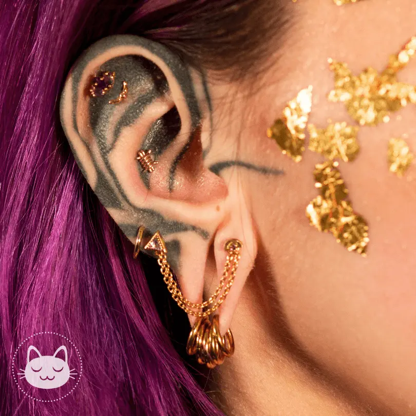 Sacred Symbols - NS065 - Or jaune - Kawaii Place piercing