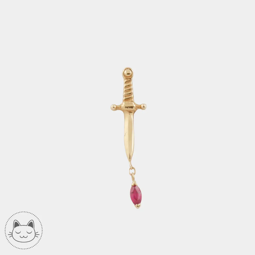 BVLA - Kiss Of Death - Rubis rouge - Kawaii Place piercing