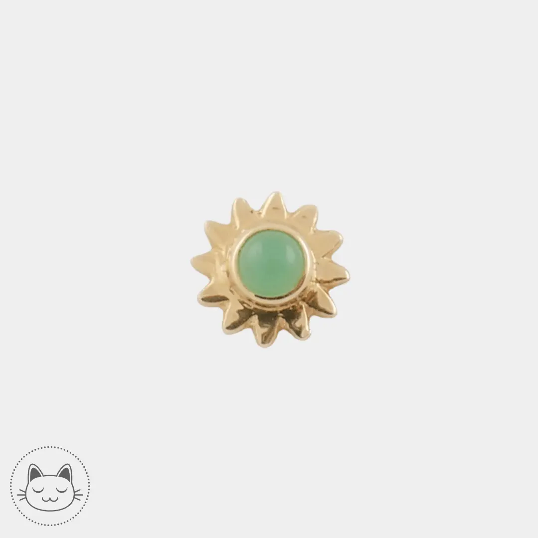 BVLA - Sun - Chrysoprase - Kawaii Place piercing