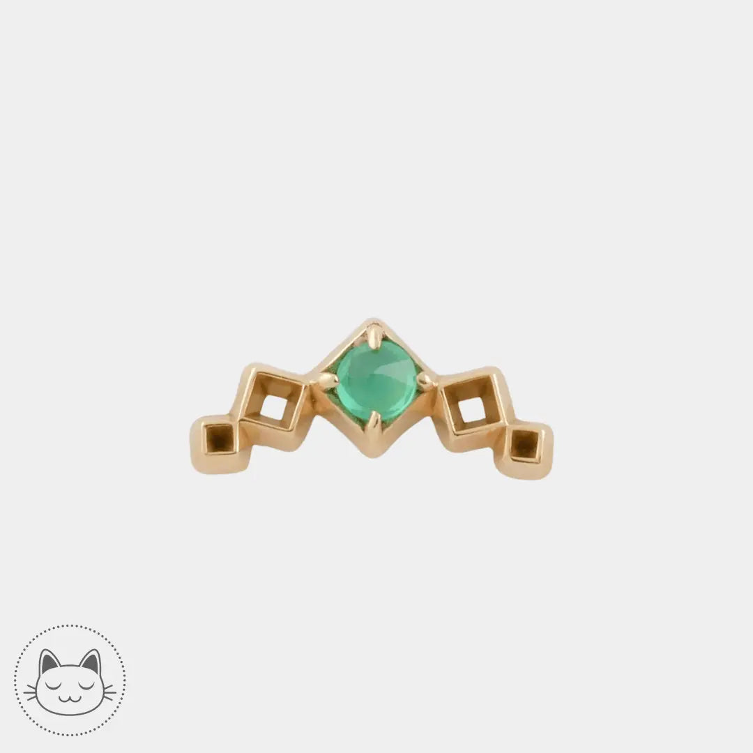 Sacred Symbols - S015 - Chrysoprase - Kawaii Place piercing