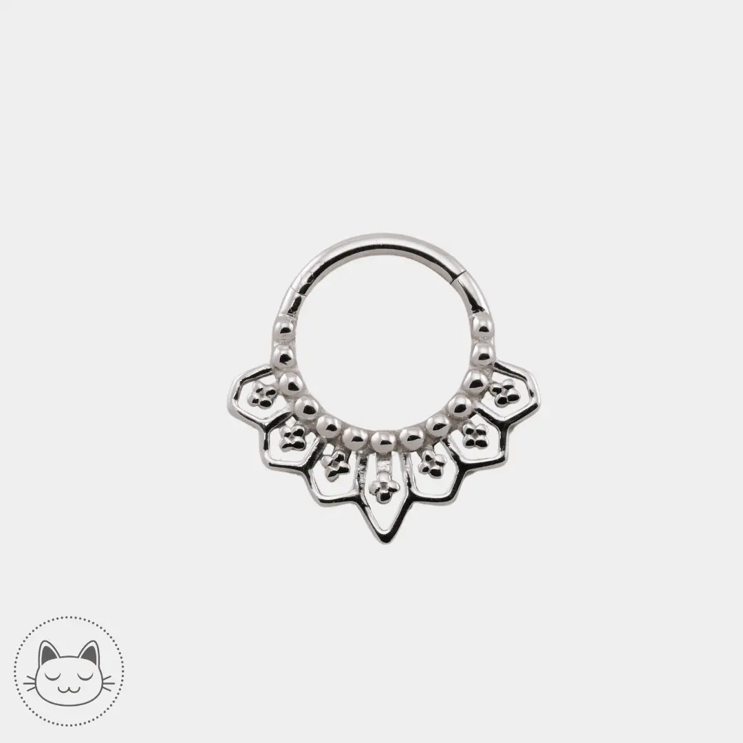 Naga - Clicker NG04 - Or blanc - Kawaii Place piercing