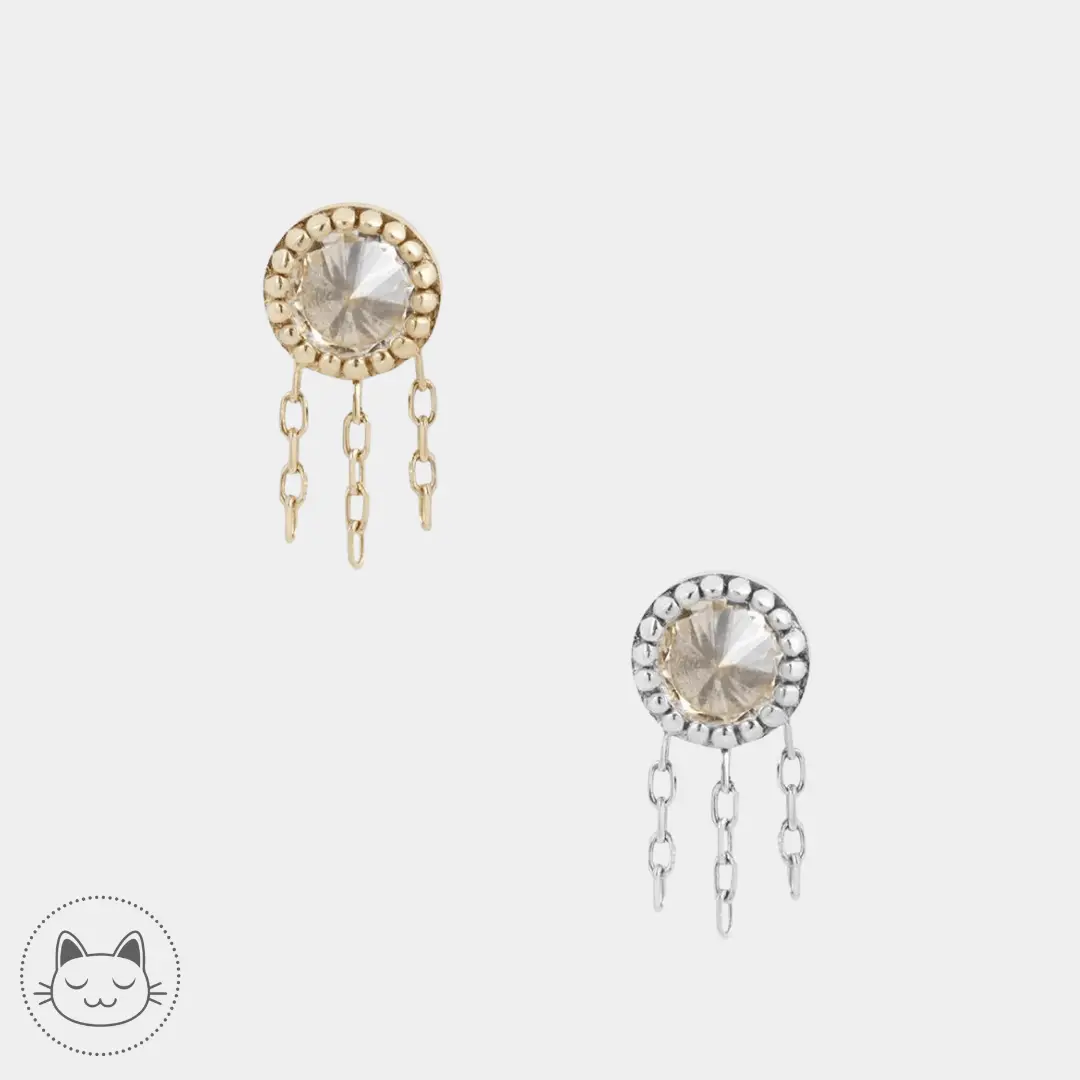 Buddha Jewelry - Rebel Rebel - Zircon Blanc - Kawaii Place piercing