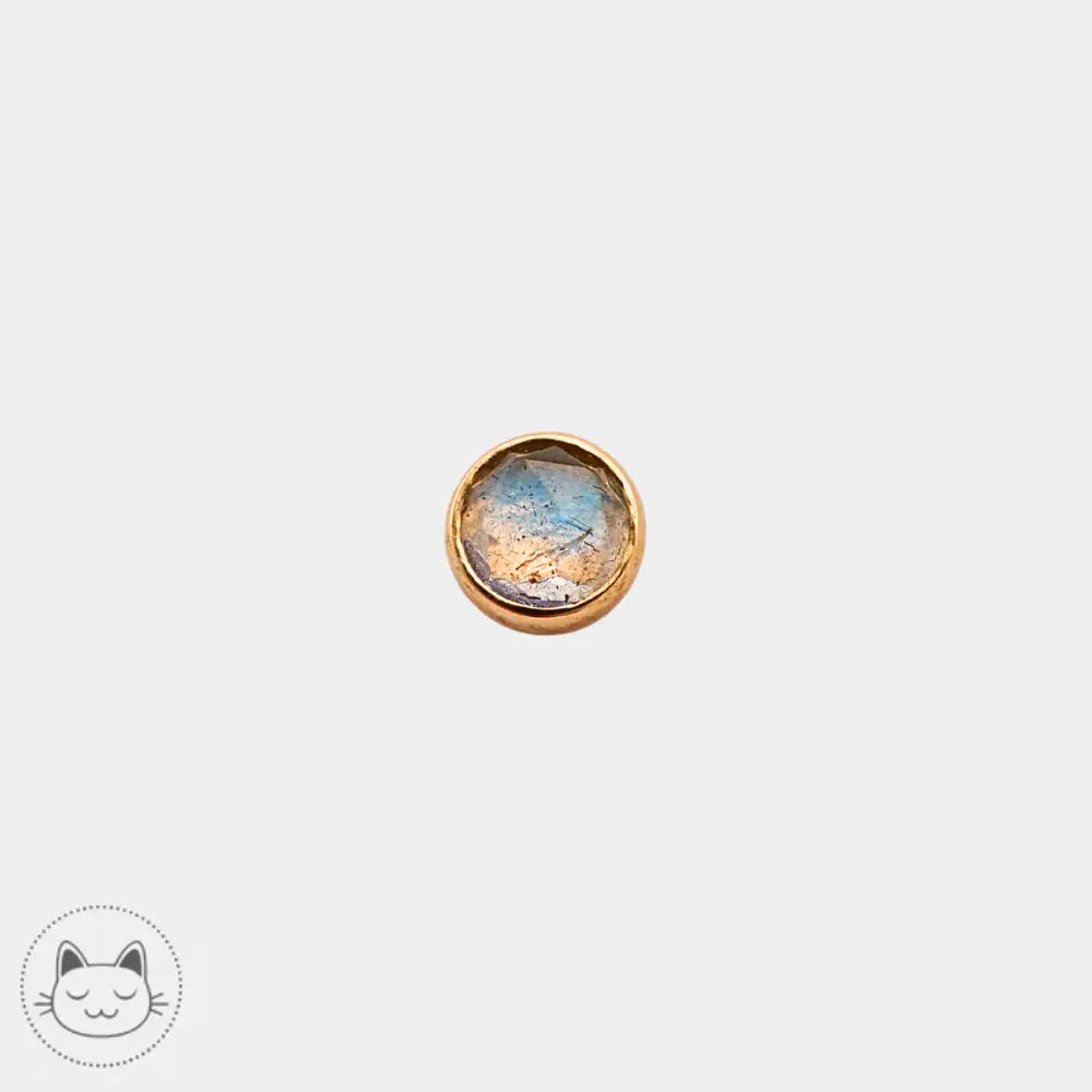 BVLA - Cabochon - Or jaune et Labradorite