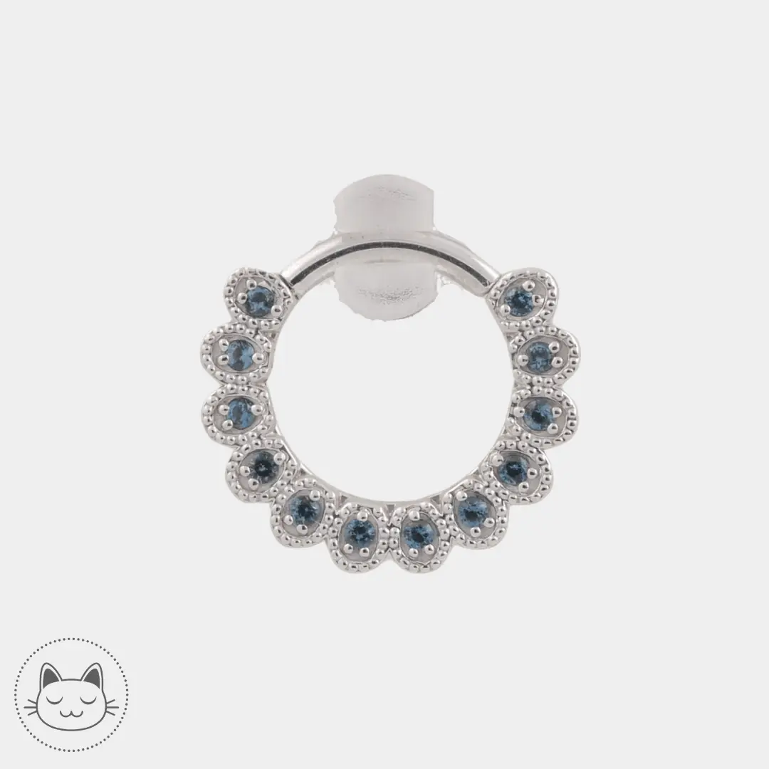 BVLA - Santa Rosa - Tanzanite et Or blanc - Kawaii Place piercing