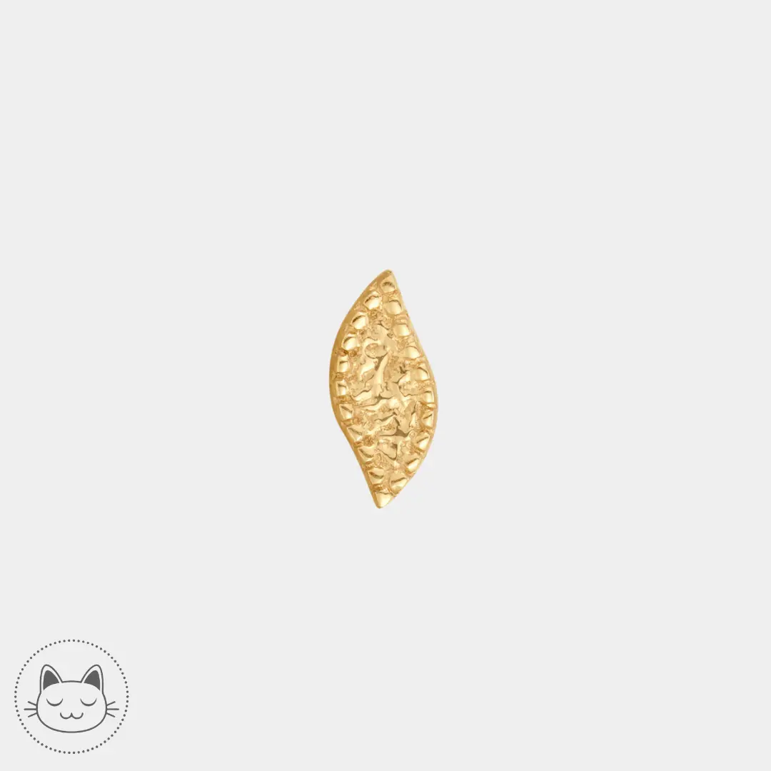 Buddha Jewelry - Wisp - Or jaune, or blanc Kawaii Place piercing