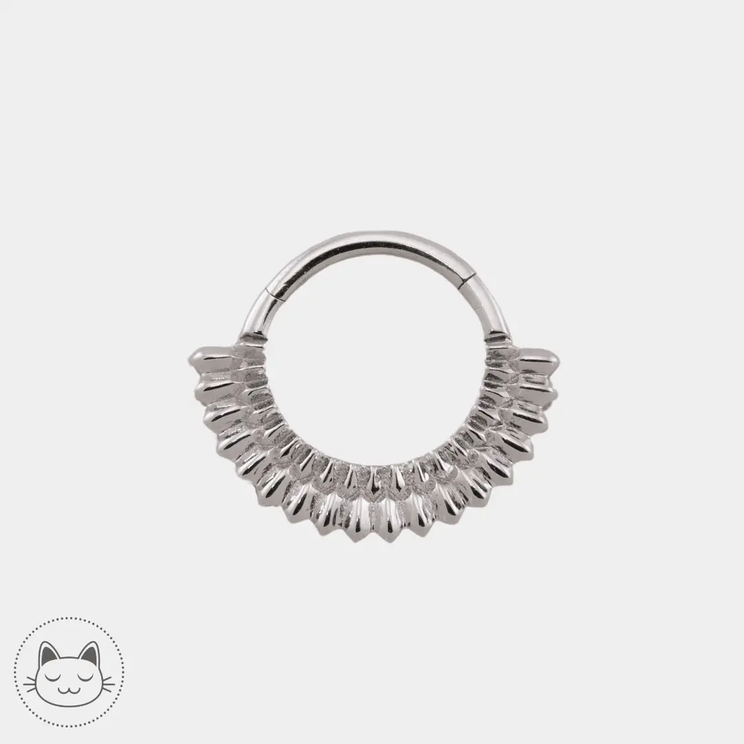 Naga - Clicker NG03 - Or blanc - Kawaii Place piercing