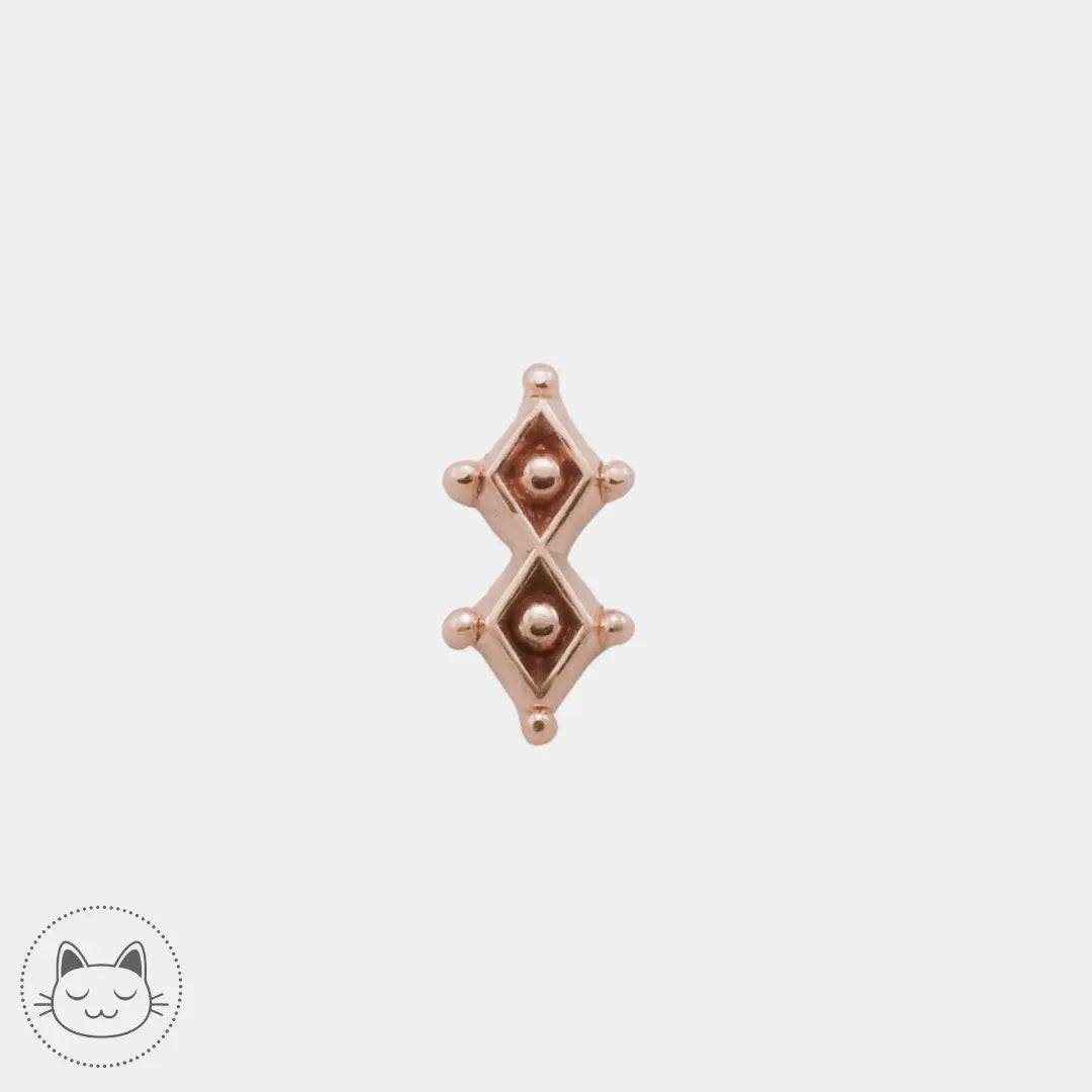 Sacred Symbols - NSD27 - Or jaune Kawaii Place piercing