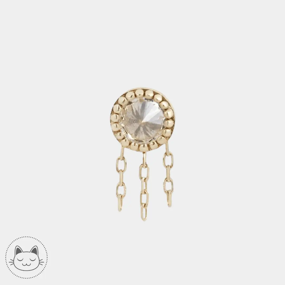 Buddha Jewelry - Rebel Rebel - Zircon Blanc - Kawaii Place piercing