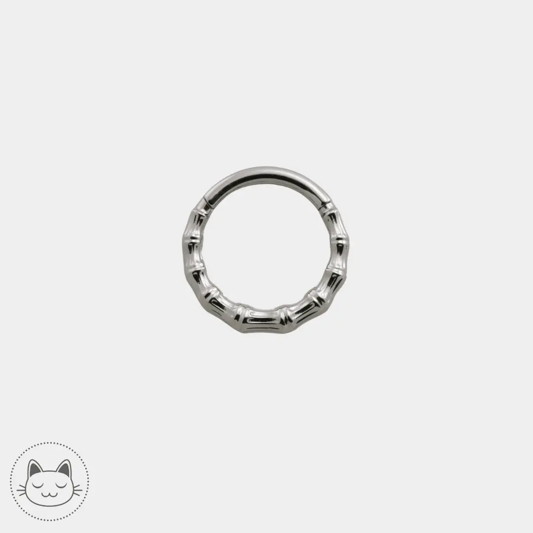 Anneau - Titane effet bambou - Kawaii Place piercing
