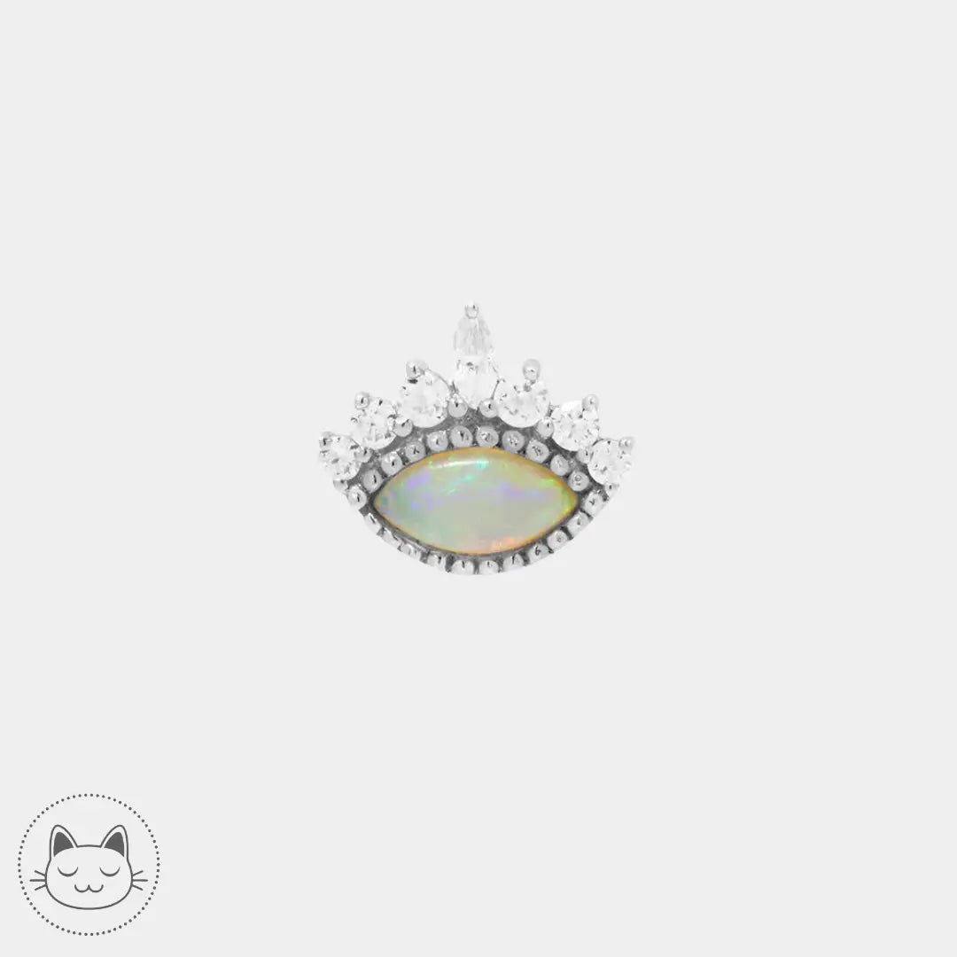 Buddha Jewelry - Enchant - Opale blanche Kawaii Place piercing