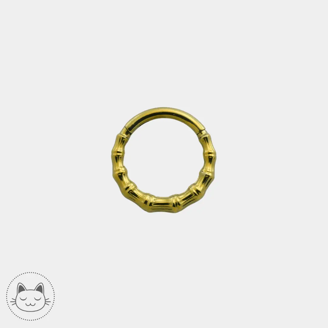 Anneau - Titane effet bambou - Kawaii Place piercing