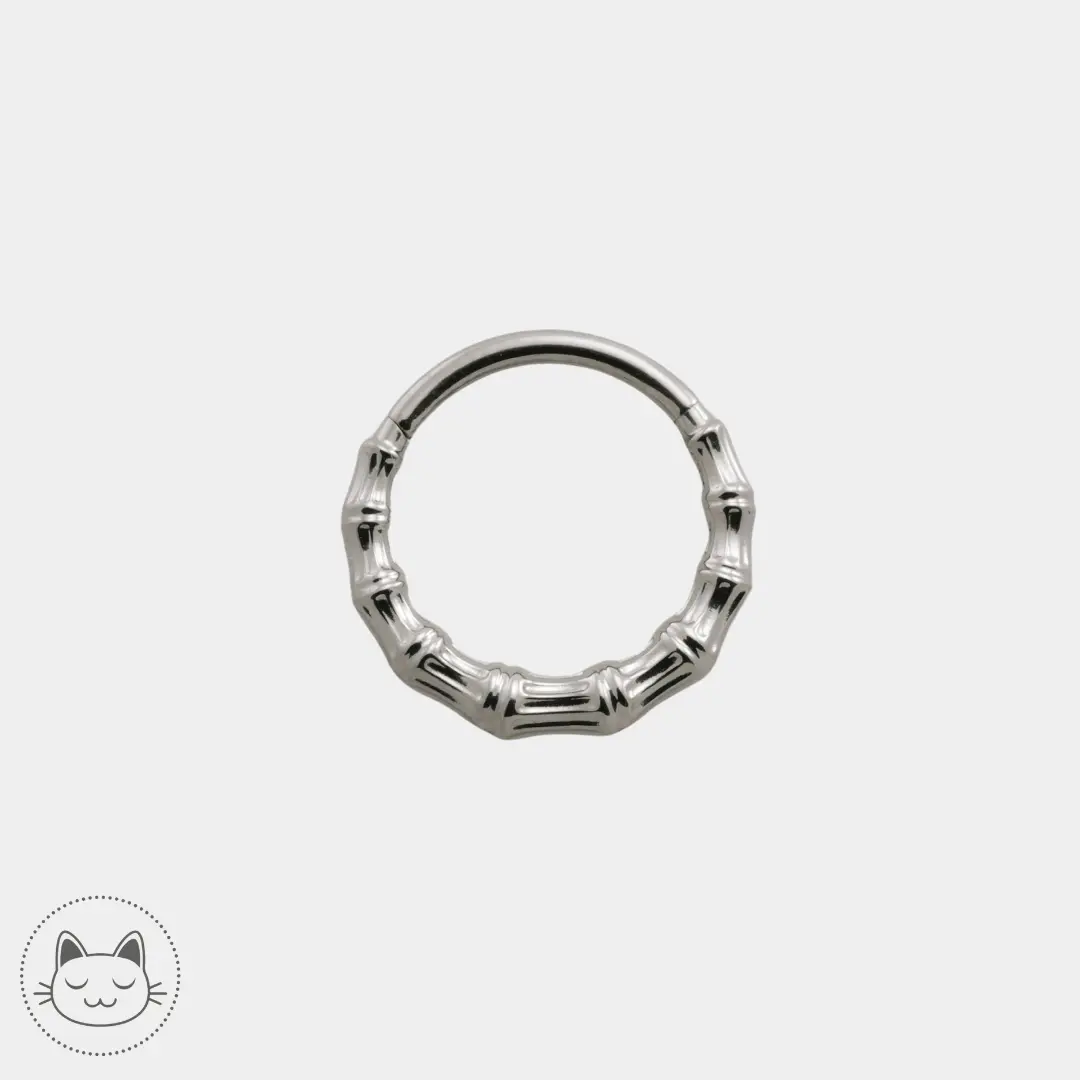 Anneau - Titane effet bambou - Kawaii Place piercing