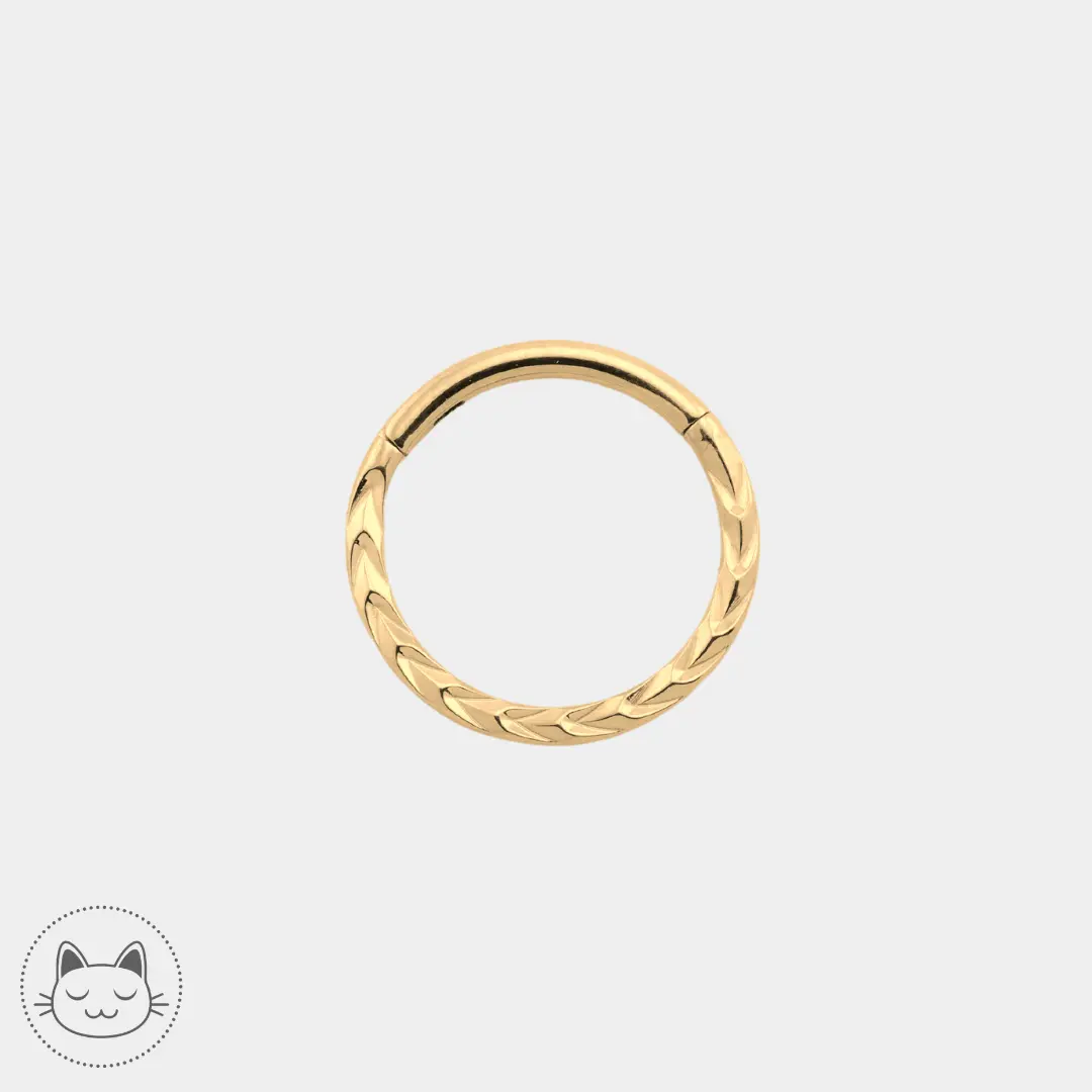 Anneau - Titane - Chevrons - Kawaii Place piercing