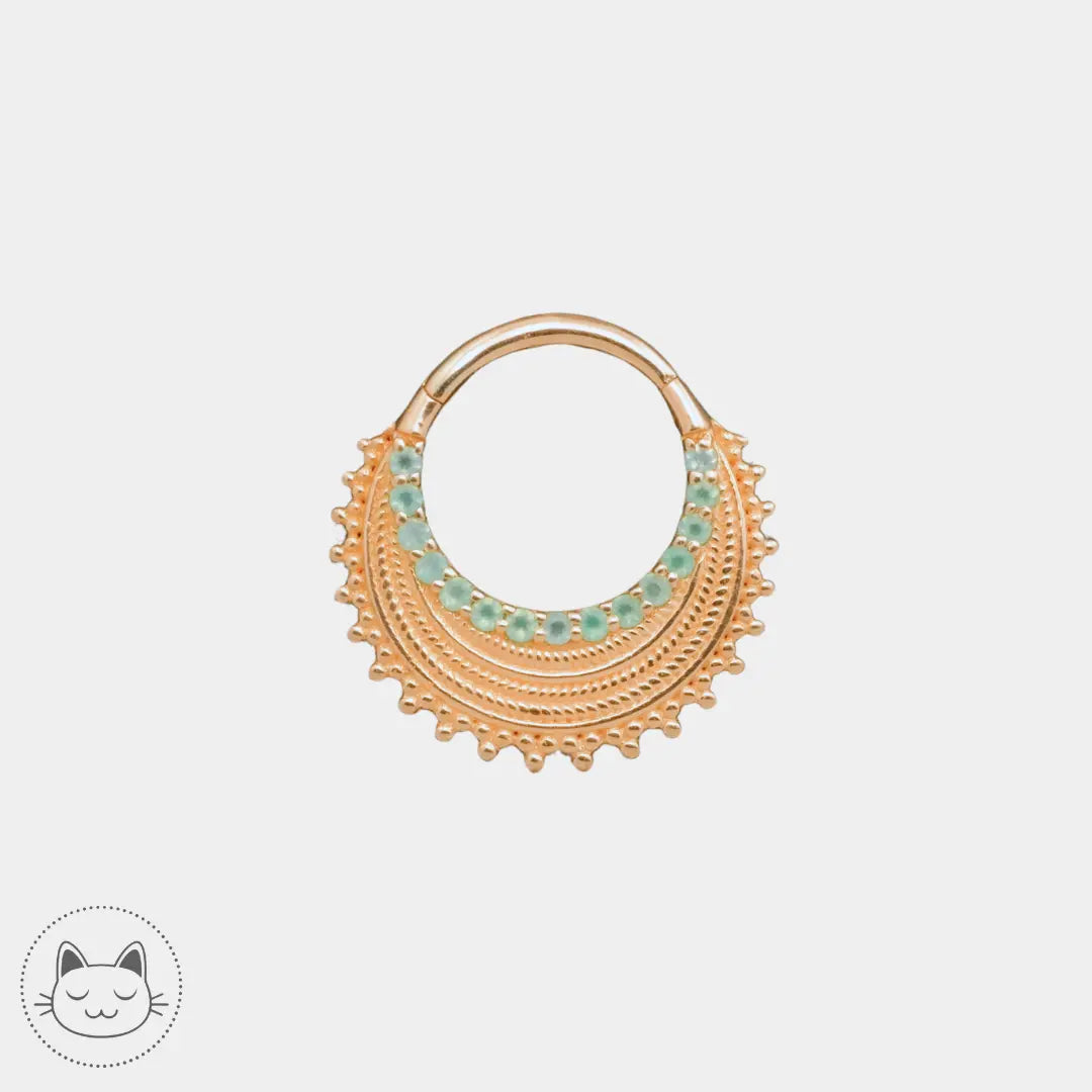 Naga Jewelry - Stacelita - Chysoprases. Kawaii Place piercing