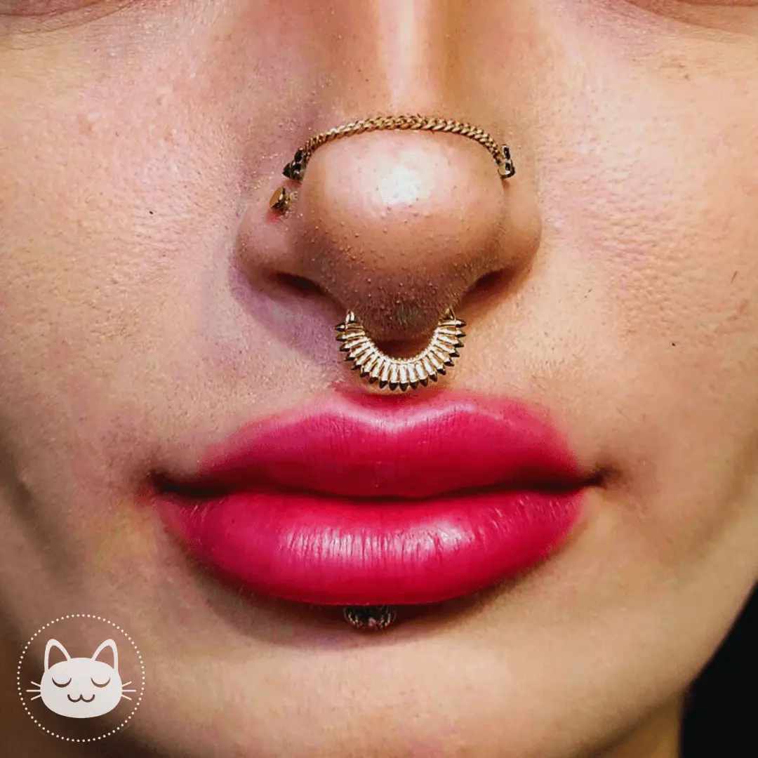 Naga - Clicker NG03 - Or blanc - Kawaii Place piercing