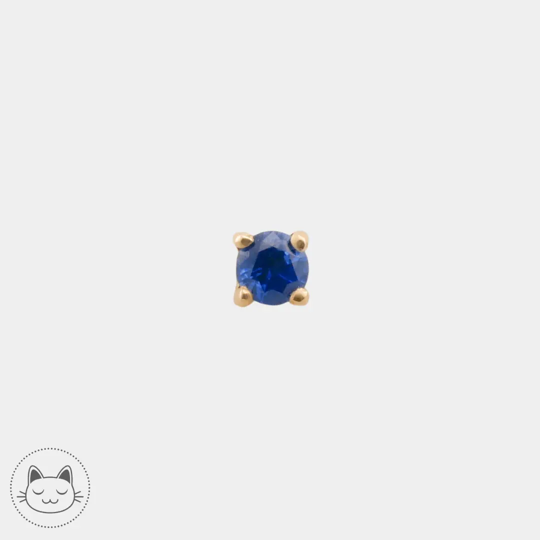 Naga - Gatsby - Or jaune et Saphir - Kawaii Place piercing