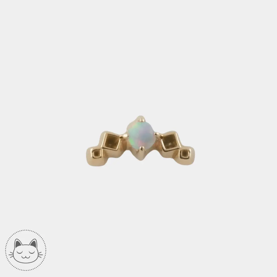 Sacred Symbols - S015 (petit) - Opale Blanche - Kawaii Place piercing