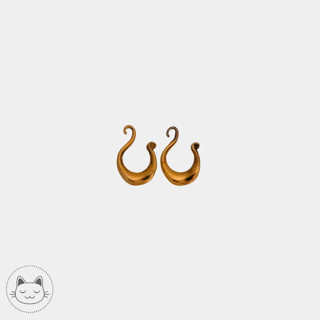 Paire de saddle en laiton - Kawaii Place piercing