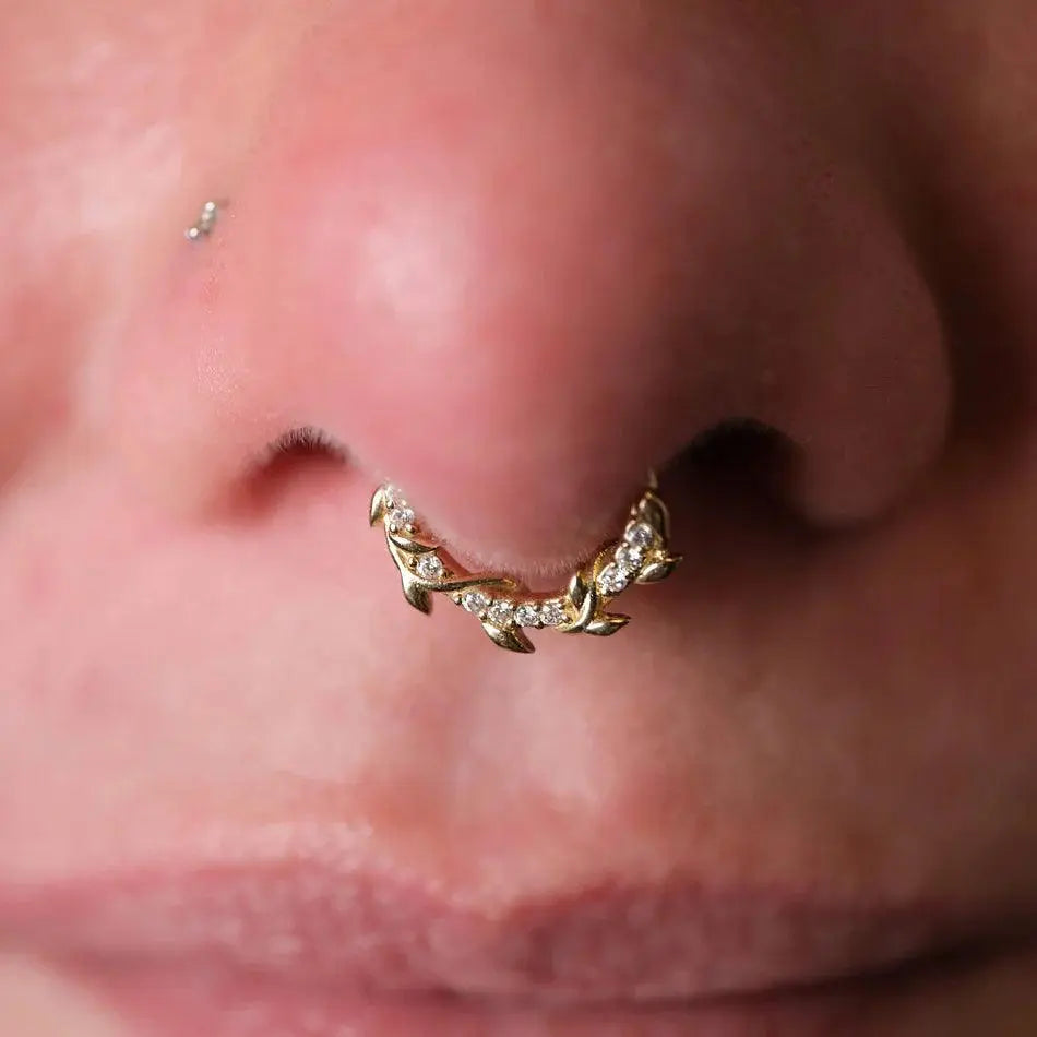 Buddha Jewelry - Wild Hearts - Or et Zircons blancs - Kawaii Place piercing