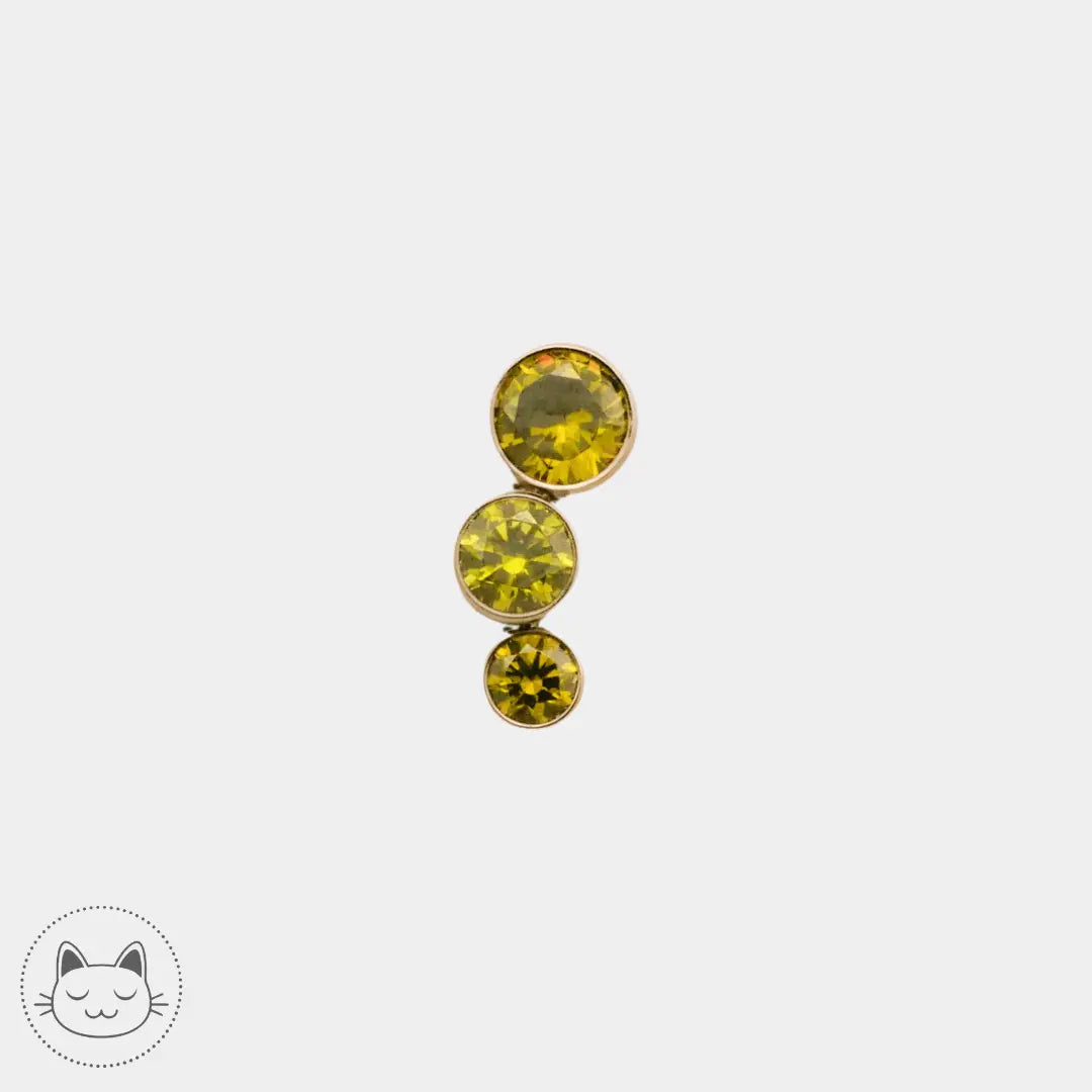 LeRoi -3t G jaune - Titane Kawaii Place piercing