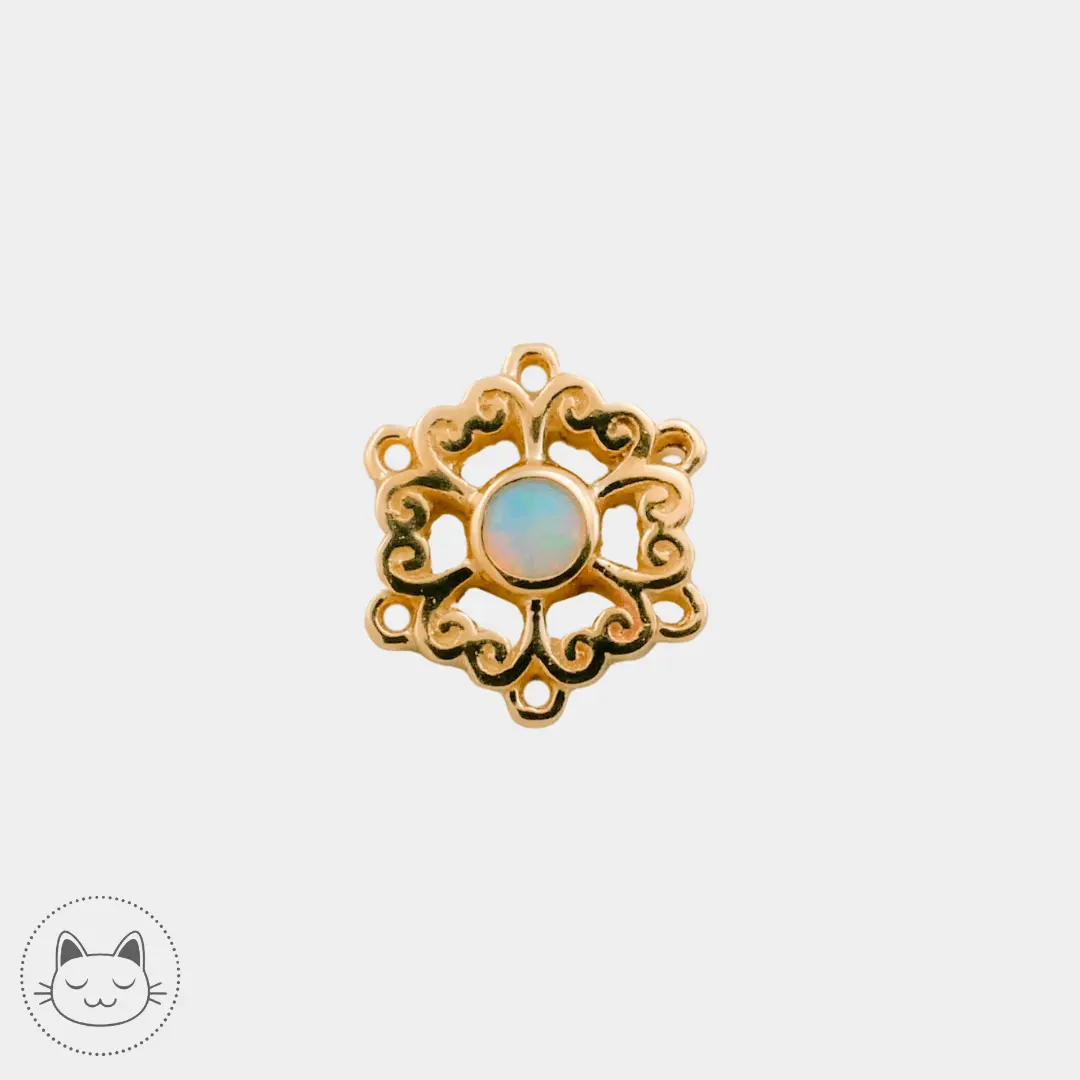 BVLA - Chloe - Opale blanche. - Kawaii Place piercing