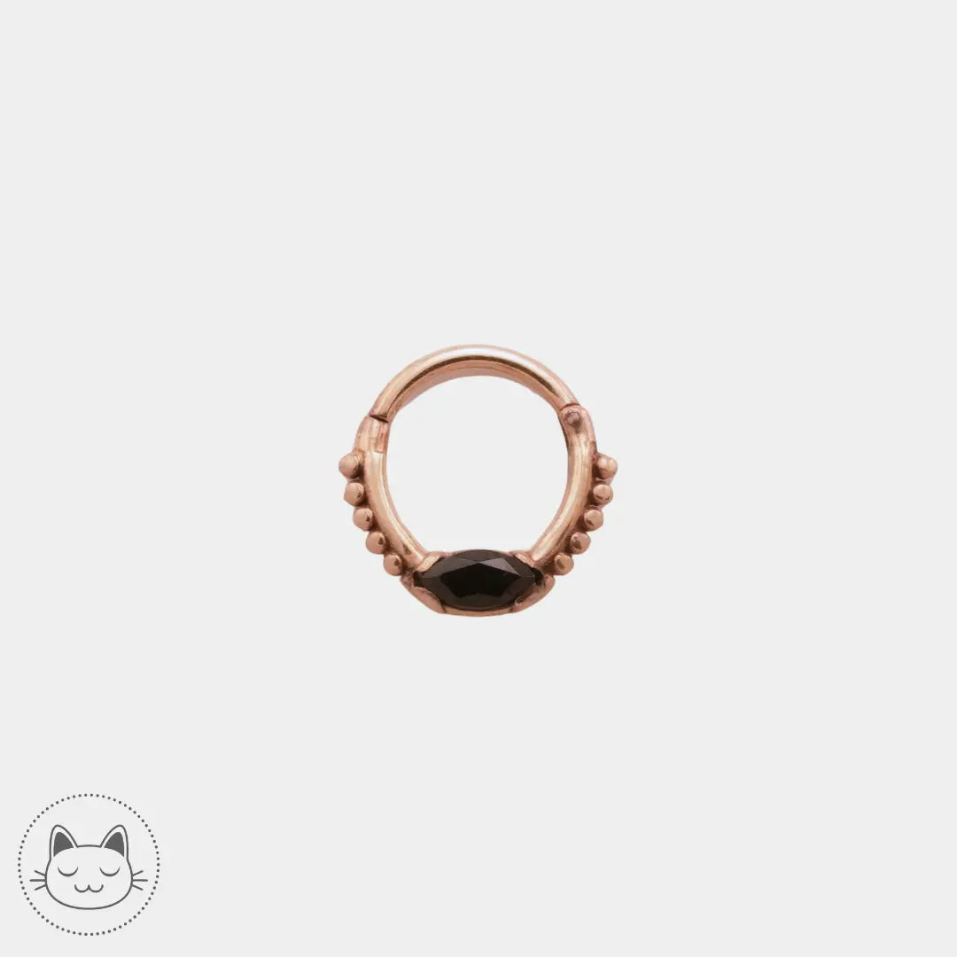 Sacred Symbols - C005 - Onyx - Chrysoprase - Opale - Or jaune Kawaii Place piercing