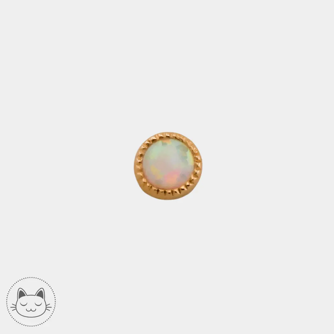 Auris- Cabochon Opaline - Kawaii Place piercing