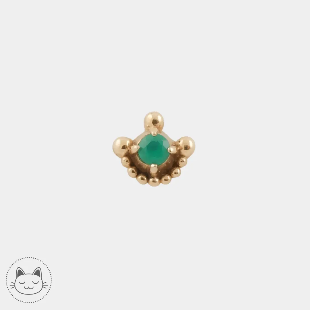 Sacred Symbols - S084 - Chrysoprase - Kawaii Place piercing