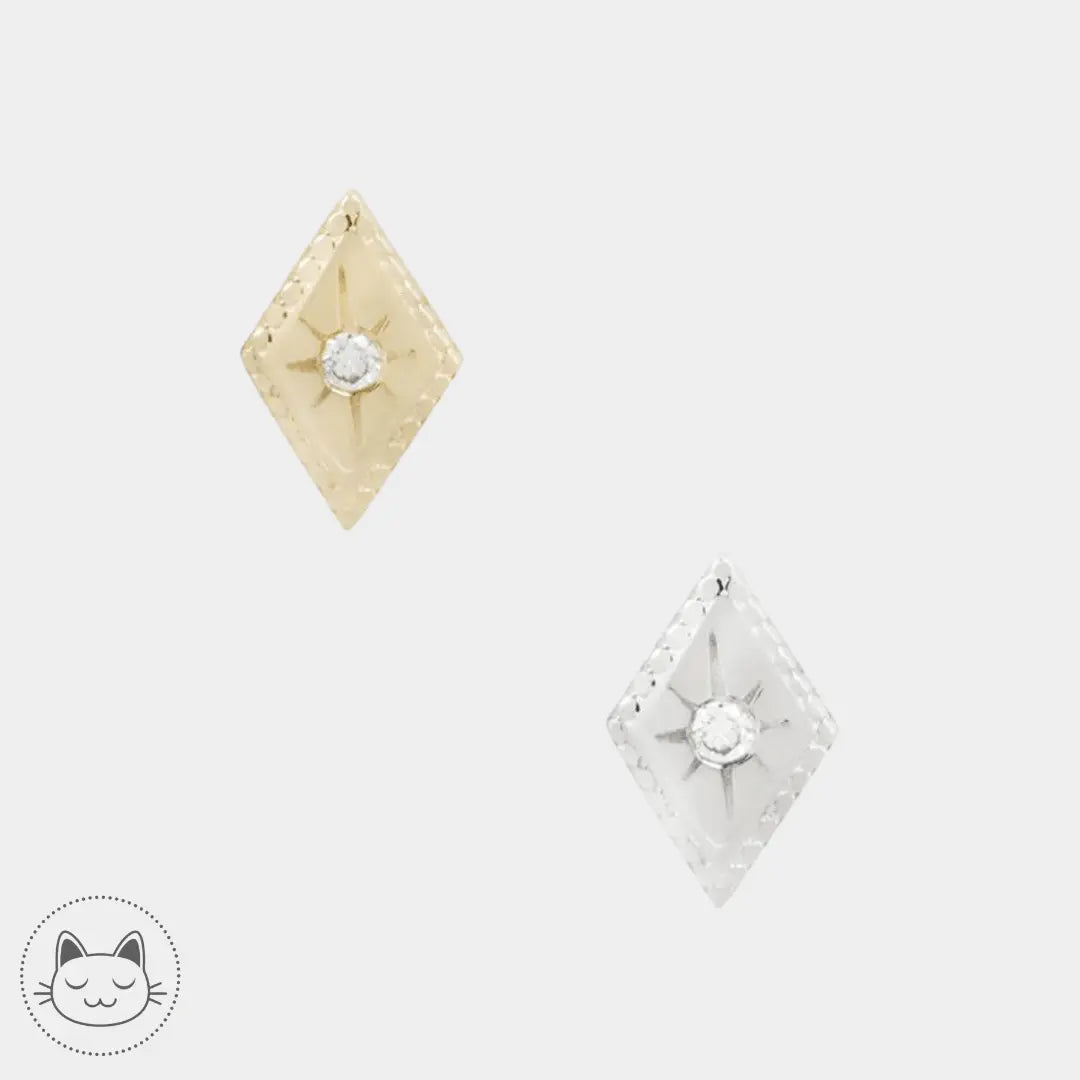 Buddha Jewelry - Etoile Genuine - Diamant blanc - Kawaii Place piercing