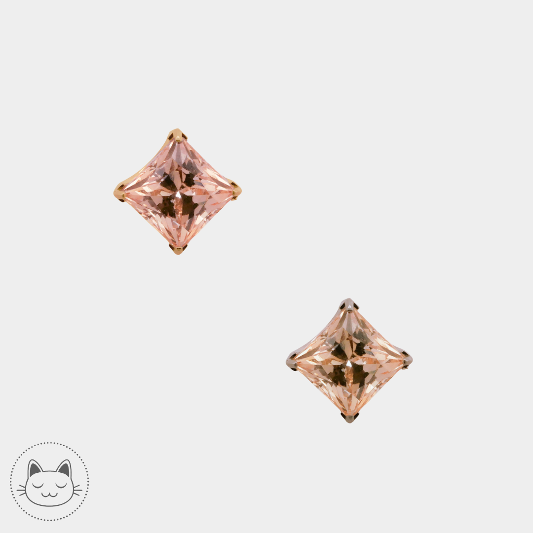NeoMetal - Cabochon - Zircon Princesse Champagne
