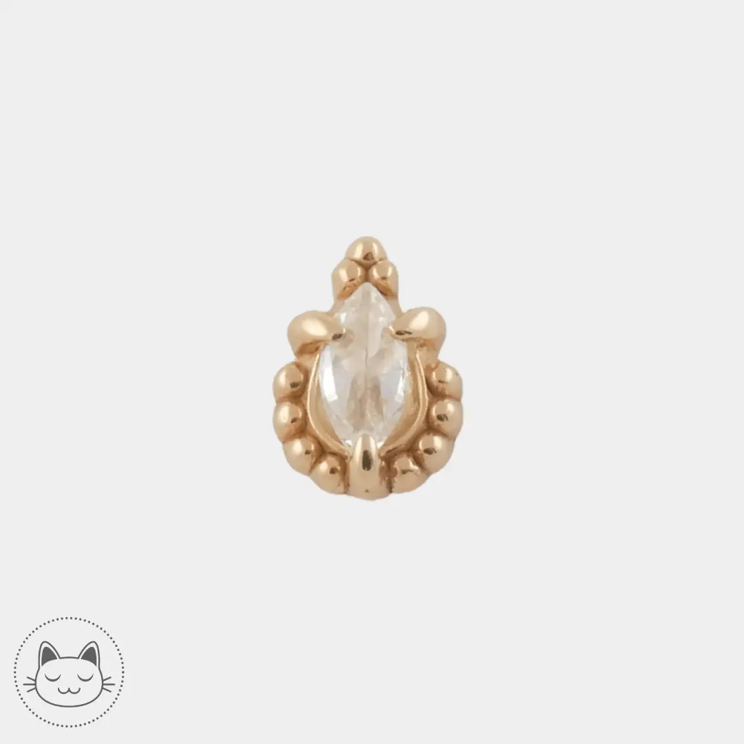 Sacred Symbols - S086 - Zircon Blanc - Kawaii Place piercing