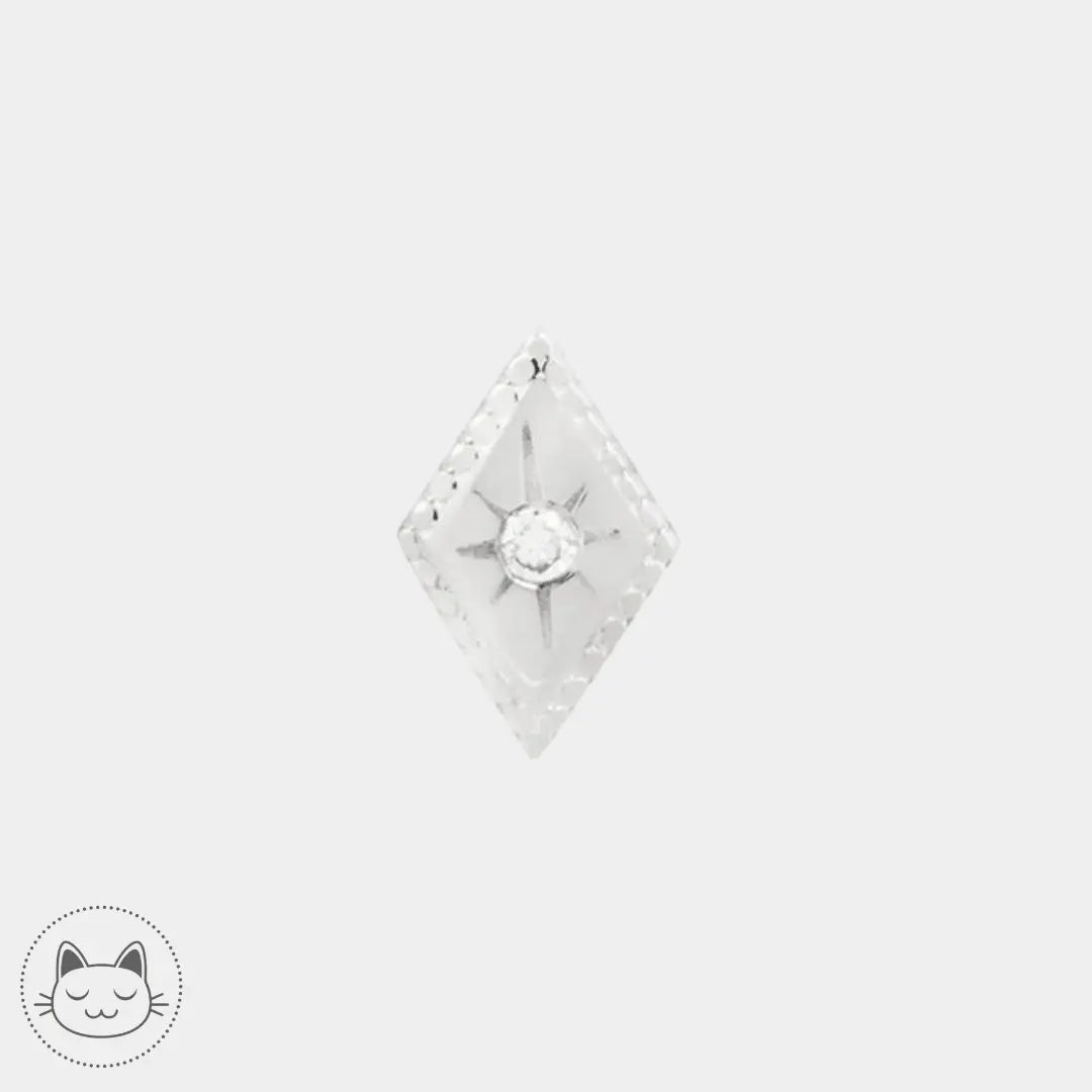 Buddha Jewelry - Etoile Genuine - Diamant blanc - Kawaii Place piercing